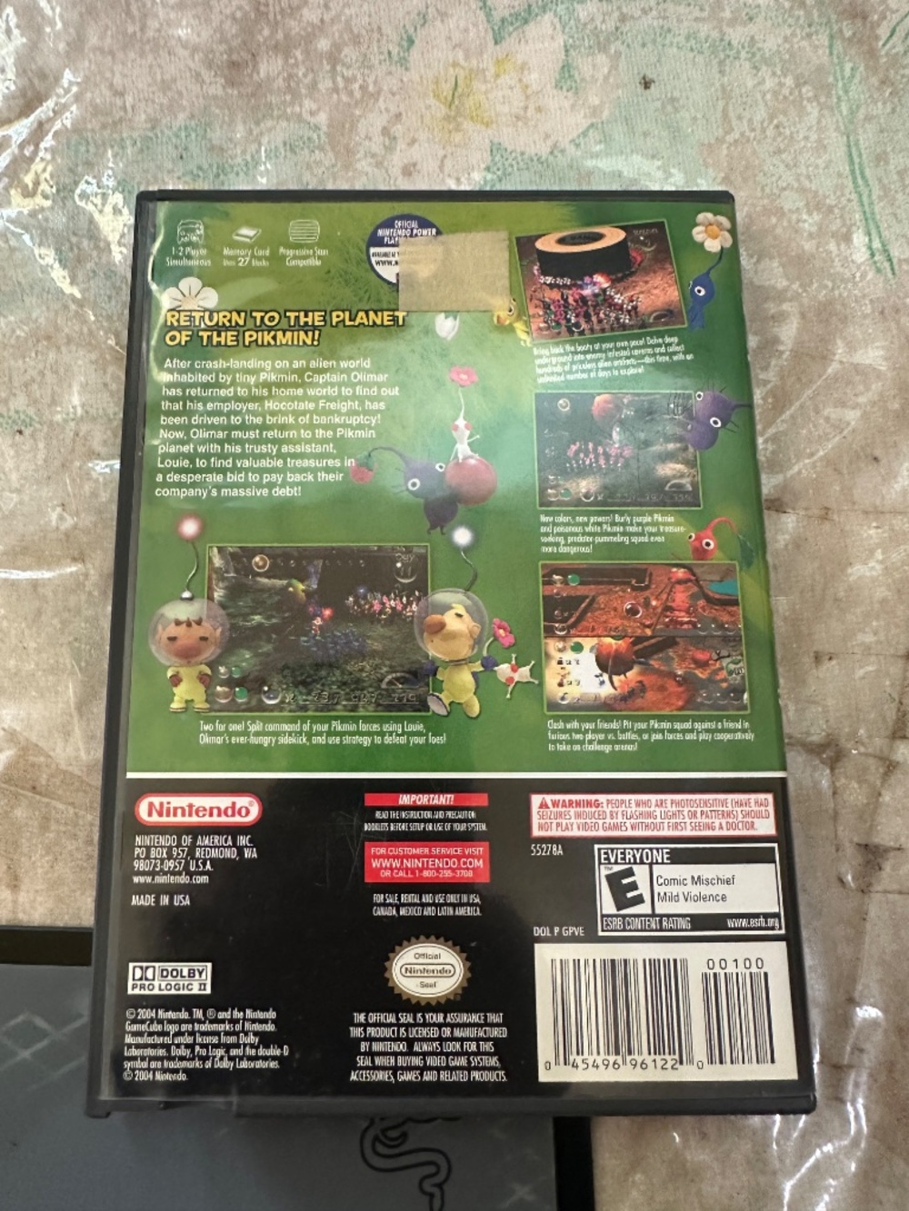 Pikmin 2 Case Artwork Manual Nintendo GameCube 2004 No Game - Picture 3 of 4